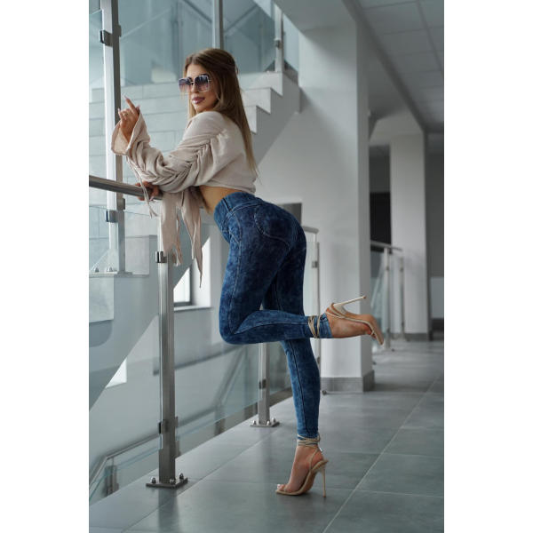 Legginsy modelujące JEANS HEARTS MARMUR    XS - S - M - L - XL